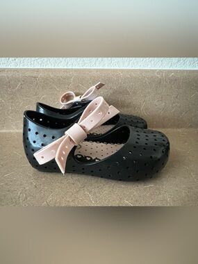 Minnie Melissa toddler black flats